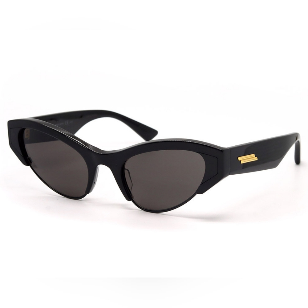 NEW BOTTEGA VENETA CAT EYE WOMEN BLACK SUNGLASSES BV1102S 001 EYEWEAR
